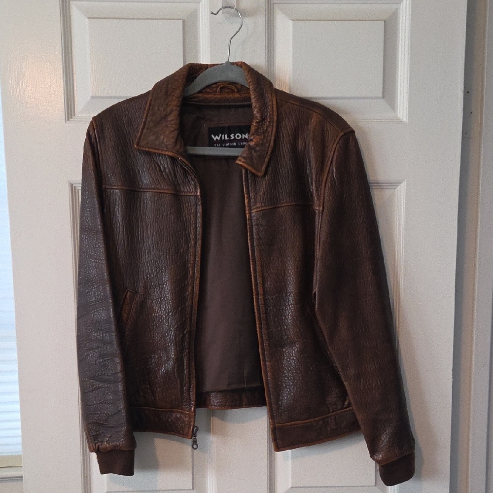 Wilson Brown Leather Jacket